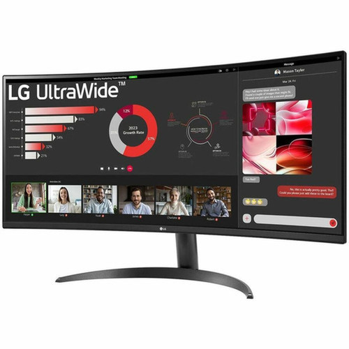 LG Ultrawide 34WR50QK-B 34 Class UWQHD LED Monitor - 219 - 34 Viewable - Vertical Alignment VA - LED Backlight - 3440 x 1440 - - 34WR50QK-B
