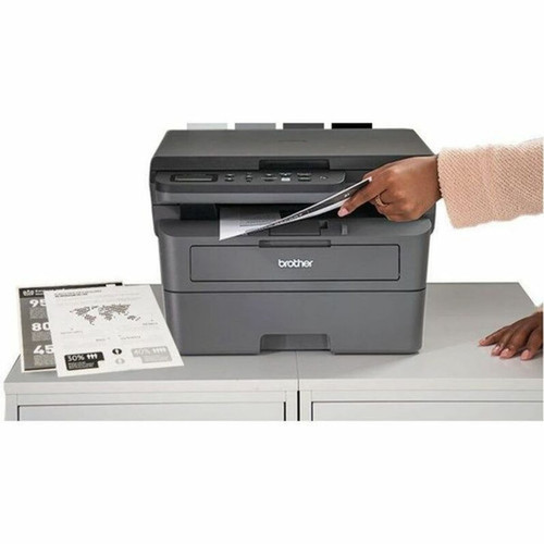 Brother HL-L2465DW Wired  Wireless Laser Multifunction Printer - Monochrome - CopierFaxPrinterScanner - 30 ppm Mono Print - 1200 x HLL2465DW