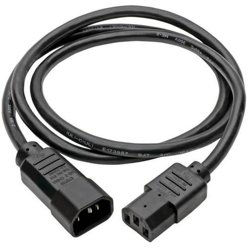 Tripp Lite 4ft Computer Power Cord Extension Cable C14 to C13 13A 16AWG 4 - For Computer PDU UPS - 16 Gauge - 110 V AC  13 A 220 P004-004-13A