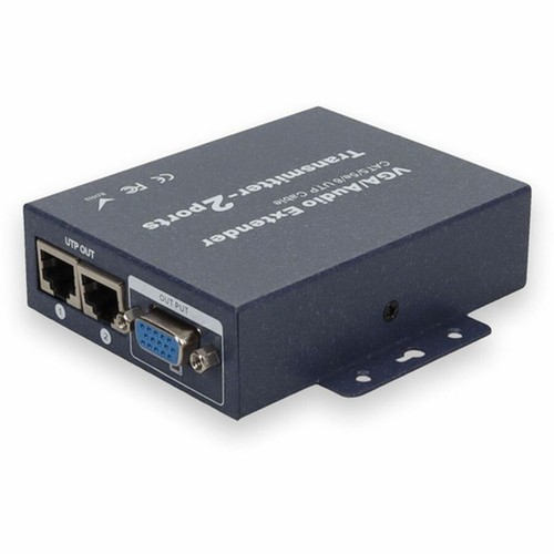 AddOn VGA Female to RJ-45 Female Black Extender - 1 Input Device - 1 Output Device - 250 ft 76200 mm Range - 3 x Network RJ-45 - 1 VGACAT5EXTENDER