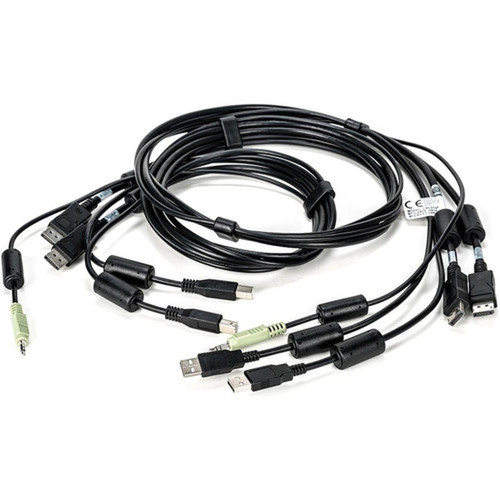 Vertiv Cybex SC800SC900 6 feet All-in-One KVM Cable  Dual Head  4K UHD  DisplayPort-to-DisplayPort CBL0108 - 6 ft KVM Cable for CBL0108