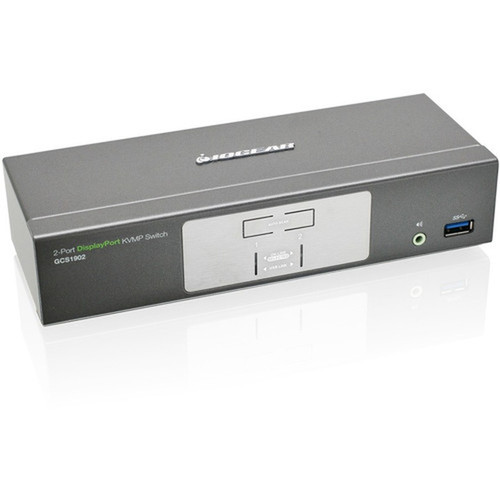 IOGEAR 2-Port DisplayPort KVMP Switch with USB 30 Hub TAA Compliant - 2 Computers - 1 Local Users - 3840 x 2160 - 6 x USB - - 3 GCS1902