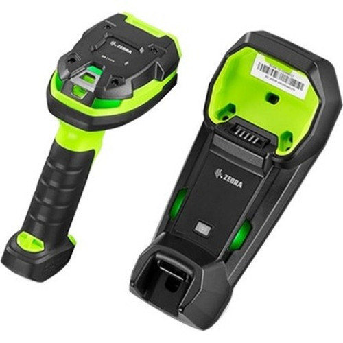 Zebra DS3608-SR Handheld Barcode Scanner - Cable Connectivity - 1D 2D - Imager - Industrial Green DS3608-SR00CC3VTNA