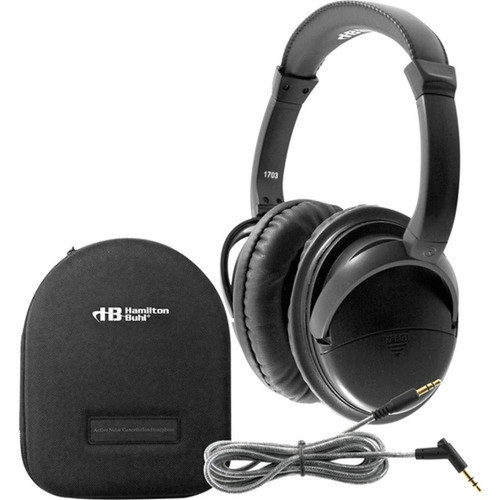 Hamilton Buhl Deluxe Active Noise-Cancelling Headphones with Case - Stereo - Mini-phone 35mm - Wired - 30 Ohm - 50 Hz 20 kHz - - - NCHBC1