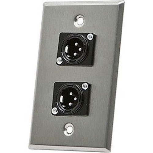 Monoprice Faceplate - 2 x Total Number of Sockets - Zinc Alloy 7398