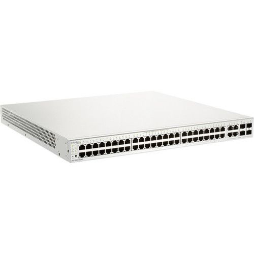 D-Link 52-Port Nuclias Cloud-Managed PoE Switch - 52 Ports - Manageable - 2 Layer Supported - Modular - 4 SFP Slots - Optical Fiber - DBS-2000-52MP