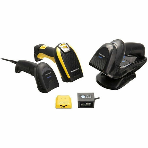 Datalogic PowerScan 9500 PM9501 Barcode Scanner Kit - Wireless Connectivity - 2D 1D - Laser - Imager - Area Omni-directional -  - - PM9501-DPM910RB