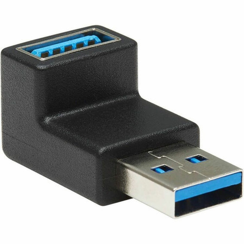 Tripp Lite by Eaton USB 30 SuperSpeed Adapter - USB-A to USB-A MF Down Angle Black - 1 x Type A USB 31 Gen 1 USB Male - 1 x A U324-000-DN