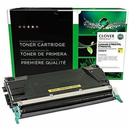 Office Depotreg Remanufactured Yellow Toner Cartridge Replacement For Lexmarktrade C746 ODC746Y - 7000 Pages 200981P