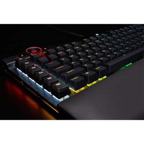 Corsair K100 Gaming Keyboard - Cable Connectivity - USB 30 Type A USB 31 Type A Interface - 110 Key Macro Windows Lock Key Volume CH-912A01A-NA