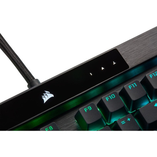 Corsair K100 Gaming Keyboard - Cable Connectivity - USB 30 Type A USB 31 Type A Interface - 110 Key Macro Windows Lock Key Volume CH-912A01A-NA