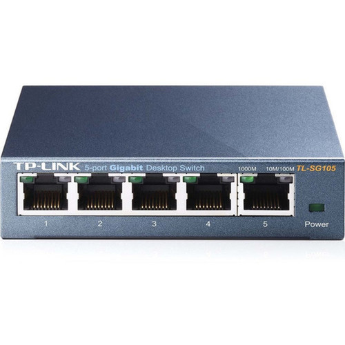 TP-LINK_TL-SG105_5-Port_101001000Mbps_Desktop_Gigabit_Steel_Cased_Switch_-_5_Ports_-_2_Layer_Supported_-_Twisted_Pair_-_Desktop_TL-SG105