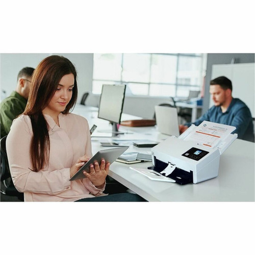 Xerox D70n ADF Scanner - 600 dpi Optical - 24-bit Color - 8-bit Grayscale - 75 ppm Mono - 75 ppm Color - Duplex Scanning - USB 100N03676