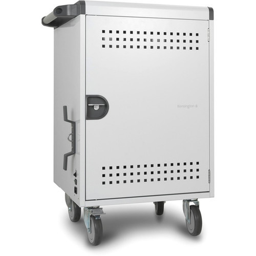 Kensington AC30 30-Bay Security Charging Cabinet - Push Handle Handle - 4 Casters - 5 127 mm Caster Size - For 30 Devices K62323NA