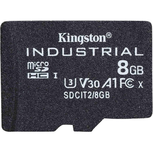 Kingston Industrial SDCIT2 8 GB Class 10UHS-I U3 V30 microSDHC - 5 Year Warranty SDCIT28GBSP