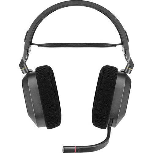 Corsair HS80 RGB WIRELESS Premium Gaming Headset with Spatial Audio - Carbon - 60 ft - 32 Kilo Ohm40 kHz - Omni-directional Microphone CA-9011235-NA