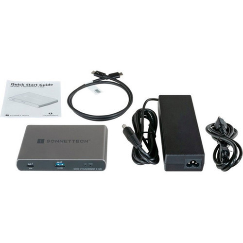 Sonnet Echo 5 Thunderbolt 4 Hub - Thunderbolt 4 USB 32 Gen 2 Type-A - Portable - 1 USB Ports - 4 Thunderbolt Ports - PC Mac ECHO-HB5-T4