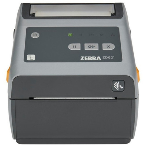 Zebra ZD621 Desktop Direct Thermal Printer - Monochrome - LabelReceipt Print - Ethernet - USB - USB Host - Real Time Clock - 409 - ZD6A042-D01F00GA