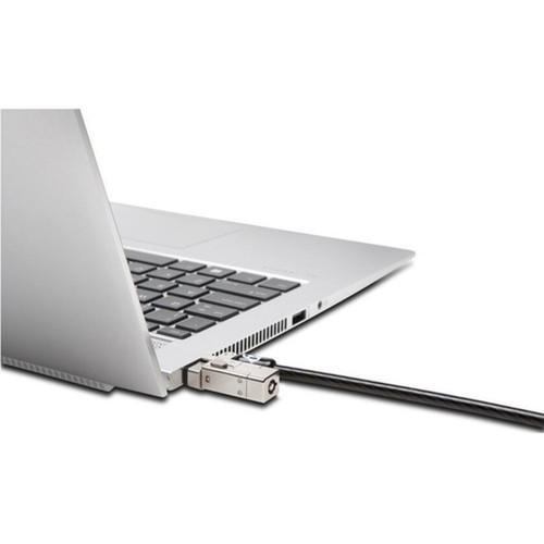 Kensington Slim NanoSaver 20 Dual Headed Lock - Keyed Lock - Carbon Steel - 59 ft - For Notebook K65023WW