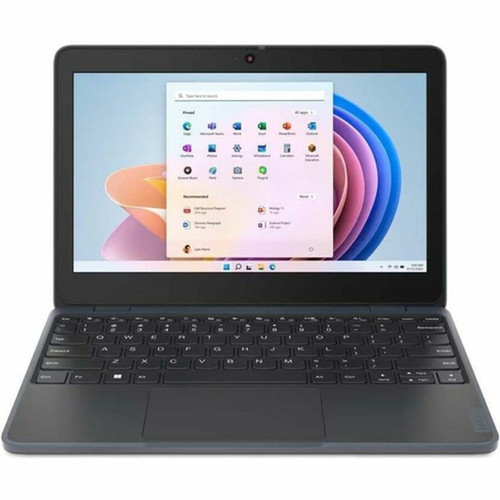 Lenovo 100 82VK0005US 116 Notebook - HD - Intel N100 - 4 GB - 128 GB SSD - Slate Gray - Intel Chip - 1366 x 768 - Windows 11 Pro - - 82VK0005US