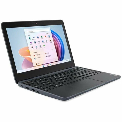 Lenovo 100 82VK0005US 116 Notebook - HD - Intel N100 - 4 GB - 128 GB SSD - Slate Gray - Intel Chip - 1366 x 768 - Windows 11 Pro - - 82VK0005US