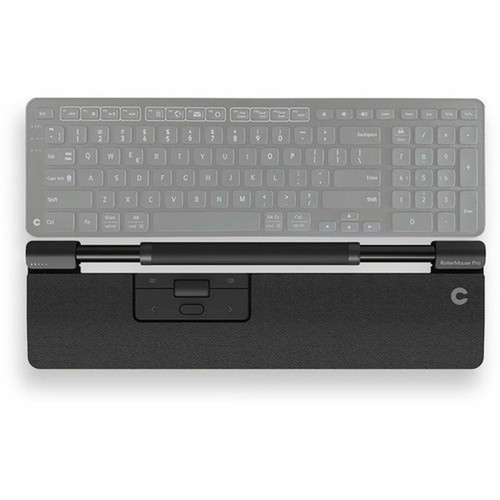 Contour RollerMouse Pro - Vegan Leather - Slim - Wireless - Black - 2800 dpi - Scroll Wheel - 6 Programmable Buttons CDRMPRO10110
