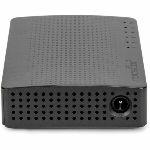 Rocstor JetConnect JC5 5-Port Gigabit Desktop  Wallmount Unmanaged Network Switch - 5 Ports - Gigabit Ethernet - 101001000Base-T  - Y10S001-B1
