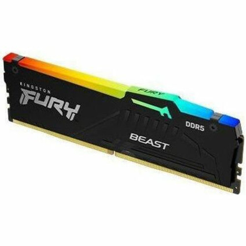 Kingston FURY Beast 64GB 2 x 32GB DDR5 SDRAM Memory Kit - 64 GB 2 x 32GB - RGB - DDR5-6000PC5-48000 DDR5 SDRAM - 6000 MHz Memory KF560C30BBEAK2-64