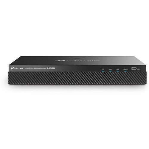 TP-Link VIGI 16 Channel PoE Network Video Recorder - 4 TB HDD - Network Video Recorder - HDMI - 4K Recording VIGI NVR2016H-16MP-4TB