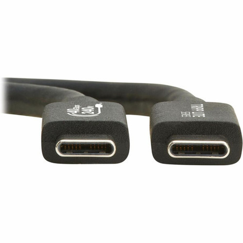 Tripp Lite by Eaton USB4 40Gbps Cable MM - USB-C 8K 60 Hz 240W PD Charging Black 12 m 4 ft - 39 ft USB4 Data Transfer Cable U521-1P2M-BK