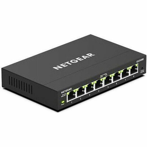 Netgear GS308E Ethernet Switch - 8 Ports - Manageable - Gigabit Ethernet - 101001000Base-T - 3 Layer Supported - 370 W Power - Pair GS308E-400NAS