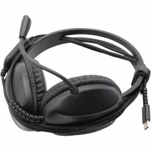 Cyber Acoustics AC-4014 Headset - Stereo - USB Type C - Wired - 32 Ohm - 20 Hz - 20 kHz - Over-the-head On-ear - Binaural - - 6 ft - AC-4014