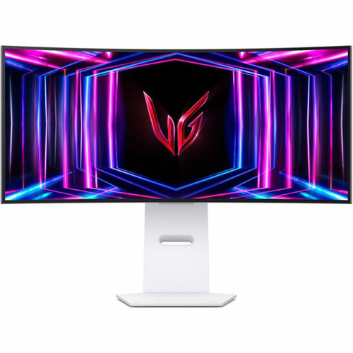 LG UltraGear 34GS95QE-W 34 Class UWQHD Curved Screen Gaming OLED Monitor - 219 - White - 339 Viewable - OLED - 3440 x 1440 - - 275 34GS95QE-W