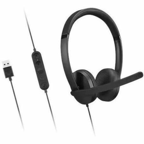 Lenovo USB-A Wired Stereo Headset Gen 2 - Stereo - USB Type A - Wired - 32 Ohm - 20 Hz - 20 kHz - On-ear Over-the-head - Binaural - - 4XD1P83425