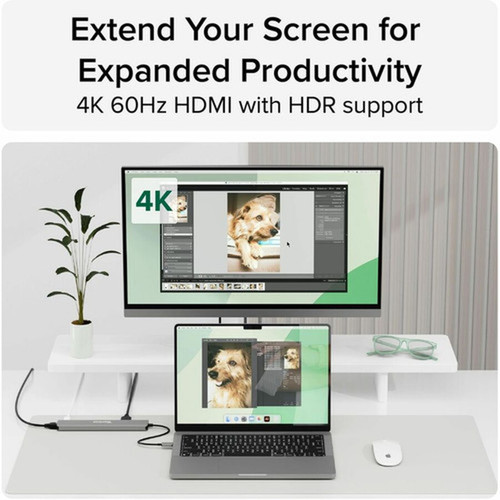 Plugable 9-in-1 USB-C Hub with 4K HDMI 140W Pass-Through Charging - Charging Capability - Memory Card Reader - SD microSD SDHC - C USBC-9IN1E