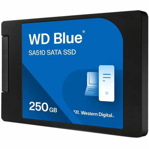 WD Blue SA510 WDS250G3B0A-00AXR0 250 GB Solid State Drive - 25 Internal - SATA SATA600 - Desktop PC Notebook Device Supported - WDS250G3B0A-00AXR0