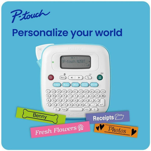 Brother P-touch PT-N25BT - Thermal Transfer - 047 ins 12 mms Mono - 3 Fonts - 3 Font Size - 7 Text Style - 180 dpi - Label - mm PTN25BT