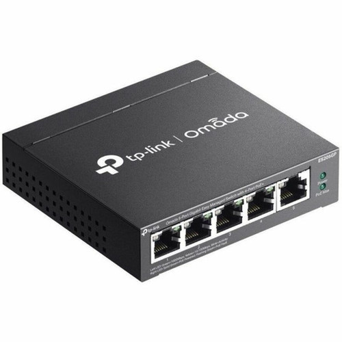 TP-Link Omada 5-Port Gigabit Easy Managed Switch with 4-Port PoE - 5 Ports - Manageable - Gigabit Ethernet - 101001000Base-T - 2 - ES205GP