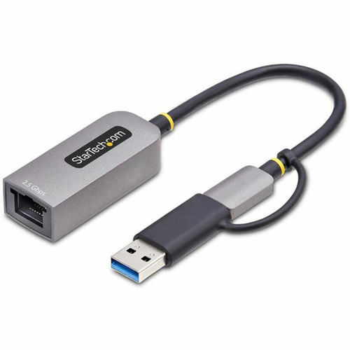 StarTechcom 25GbE USB-C to Ethernet Adapter with USB-A Converter NBASE-T NIC USB 30 Type-C 251G Multi Speed Network USB 31 - U2GA-USB-C-ETHERNET