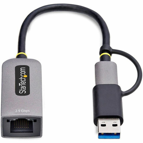StarTechcom 25GbE USB-C to Ethernet Adapter with USB-A Converter NBASE-T NIC USB 30 Type-C 251G Multi Speed Network USB 31 - U2GA-USB-C-ETHERNET