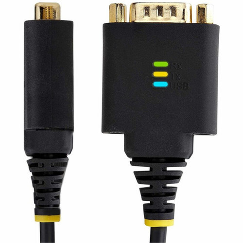 StarTechcom 1ft 30cm USB to Serial Adapter Cable COM Retention FTDI DB9 RS232 Interchangeable DB9 NutsScrews - Add a DB9 port 1P1FFC-USB-SERIAL