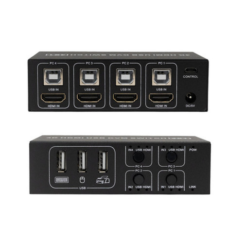 4-Port KVM Switch HDMIUSB 4K60Hz