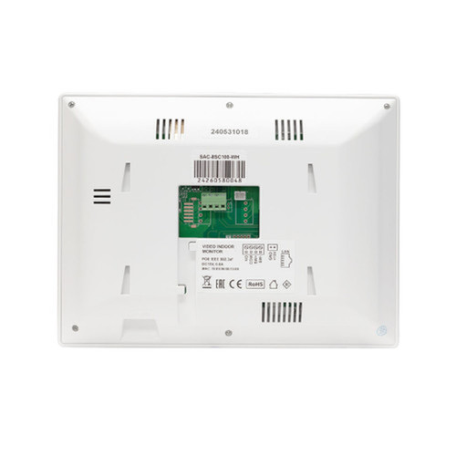 8 Screen Video Intercom Indoor Station - EthernetWiFi - WHITE