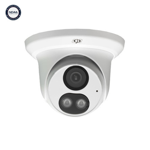 8MP Turret IP Camera - 28mm Lens - AI - Color Night Vision - MicrophoneSpeaker - IP67 Rated - White