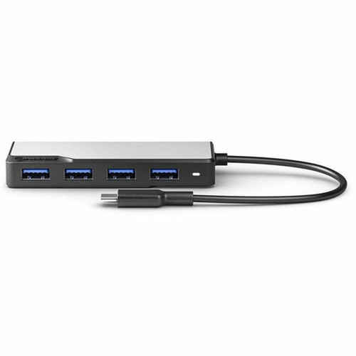 Alogic USB-C Fusion SWIFT 4-in-1 Hub - Space Grey - USB Type C - 640 MBs - Portable - 4 USB Ports - 4 USB 30 Ports - ChromeOS UCFUUA-SGR