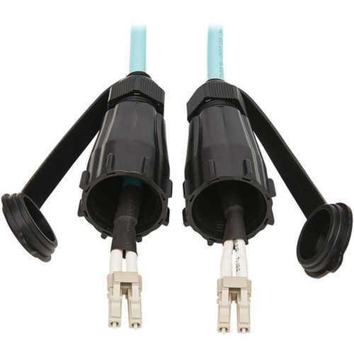 Tripp Lite by Eaton N820-02M-IND 10Gb Duplex Multimode 50125 OM3 Fiber Patch Cable Aqua 2 m - 66 ft 2 m Fiber Optic Network for N820-02M-IND
