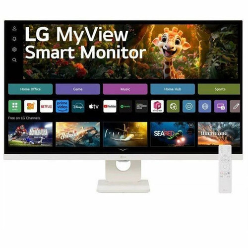 LG MyView 32SR73U-W 32 Class 4K UHD Smart LCD Monitor - 169 - 315 Viewable - Vertical Alignment VA - 3840 x 2160 - 250 - 5 ms - 32SR73U-W