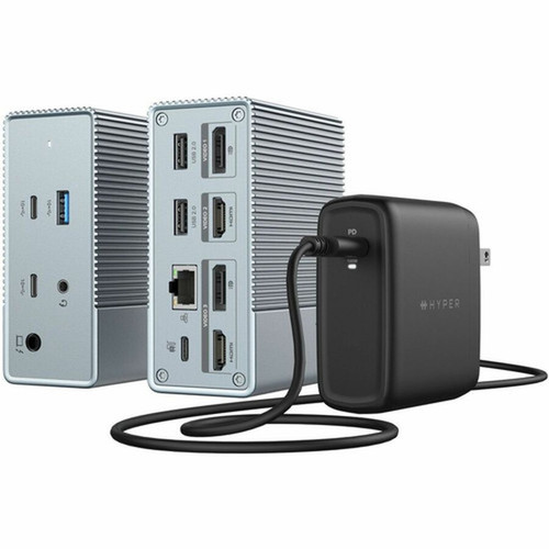 Targus HyperDrive GEN2 12-in-1 USB-C Docking Station with Power - for NotebookMonitor - 100 W - USB Type C - 3 Displays Supported - - HDG212BP-US