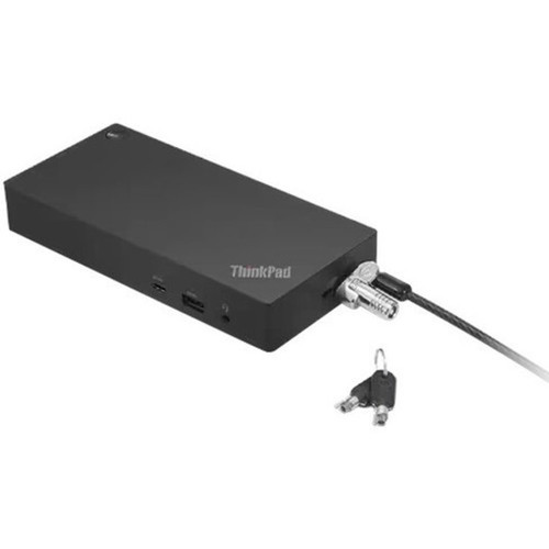 Lenovo NanoSaver MasterKey Cable Lock - 59 ft 180 m Cable - Master Keyed Lock - Black - Carbon Steel Plastic - For Notebook 4XE1B81917