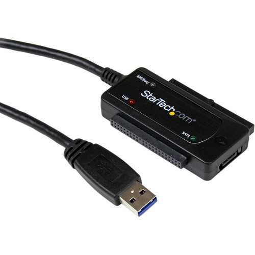 StarTech.com USB 3.0 to SATA IDE Adapter - 2.5in / 3.5in - External Hard Drive to USB Converter - Hard Drive Transfer Cable - Connect (Fleet Network)